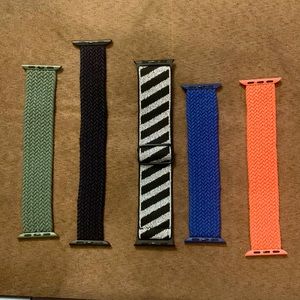 NWOT Nylon Watch Bands fIR you Smartwatch 38-40mm Set of 5